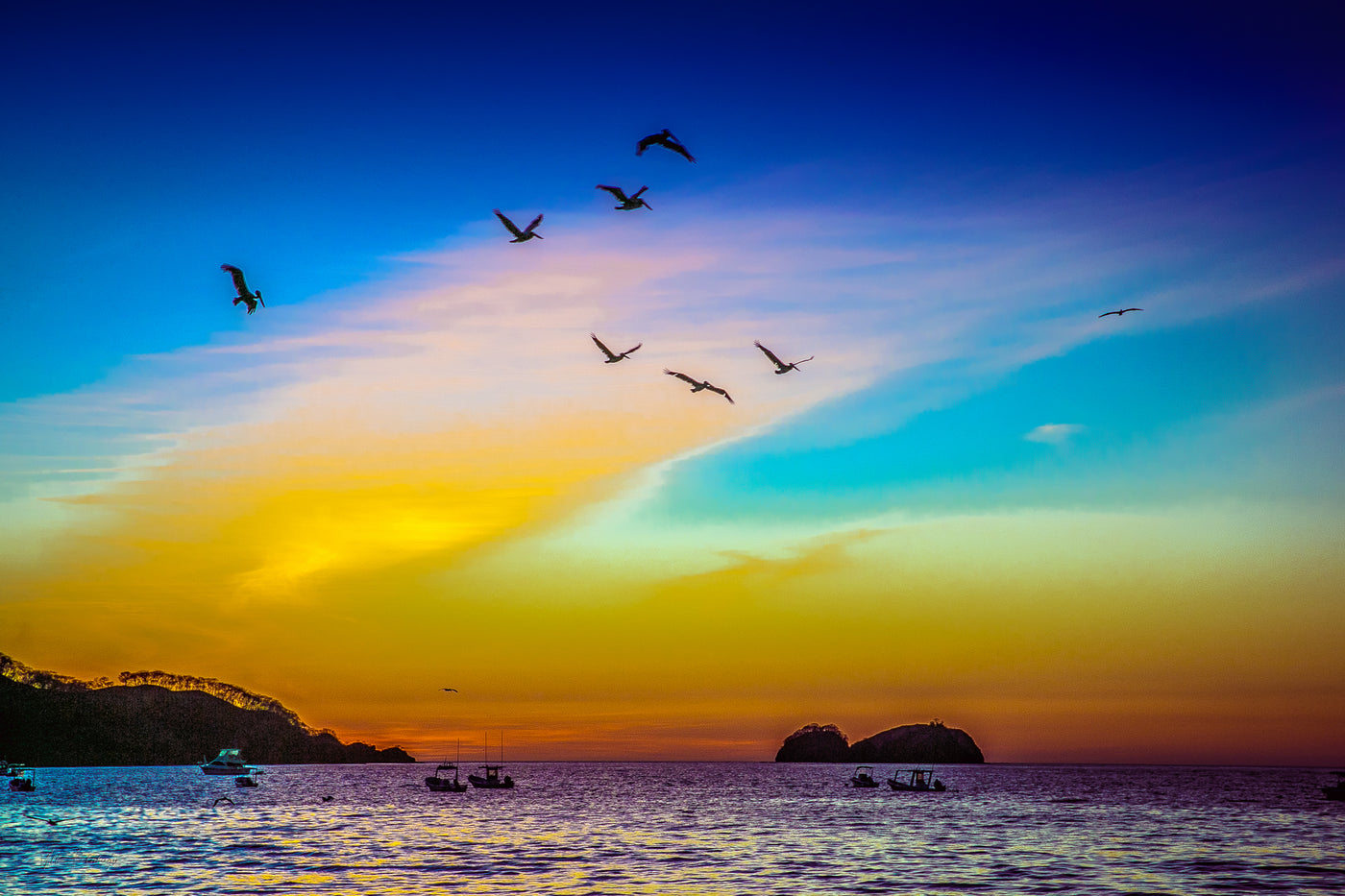 Nacascolo Beach Sunset Wall Art Print – Costa Rica
