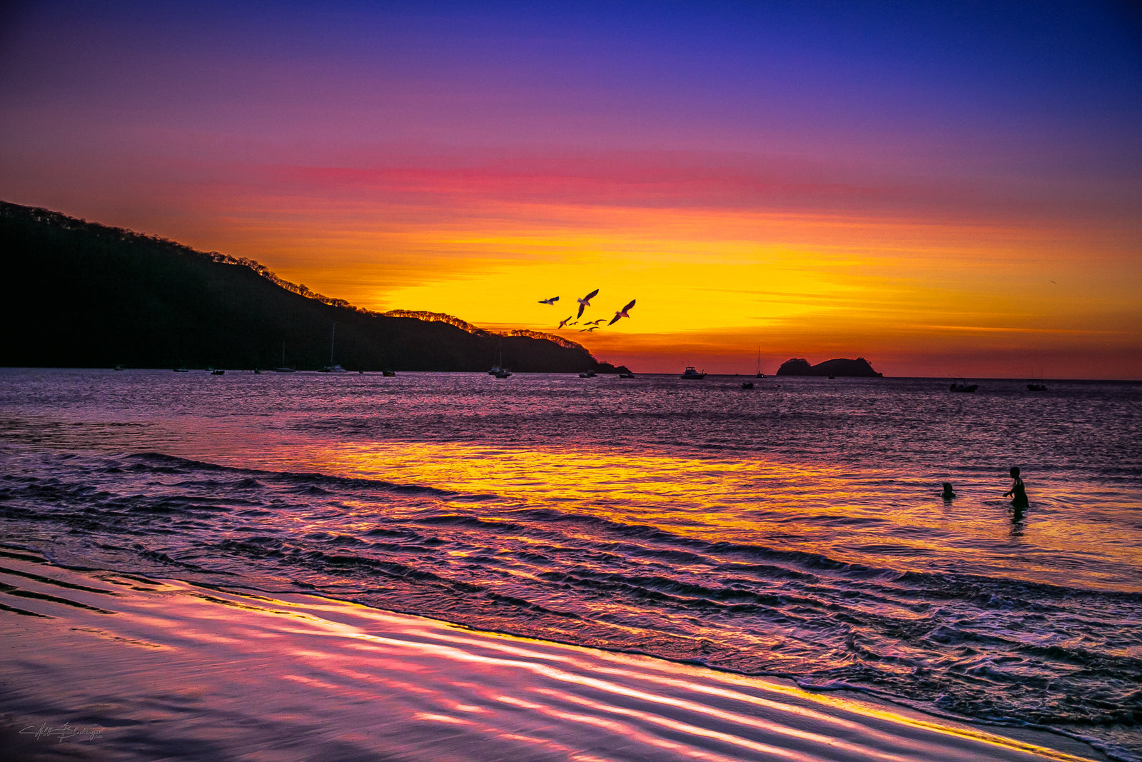 Nacascolo Beach Sunset Wall Art Print – Costa Rica