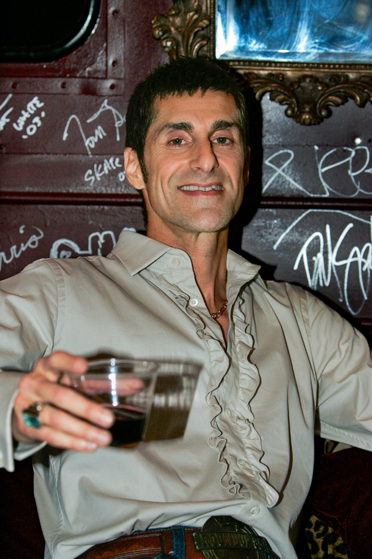 Perry Farrell backstage at the NAMM Show, Anaheim Convention Center, January 21, 2005